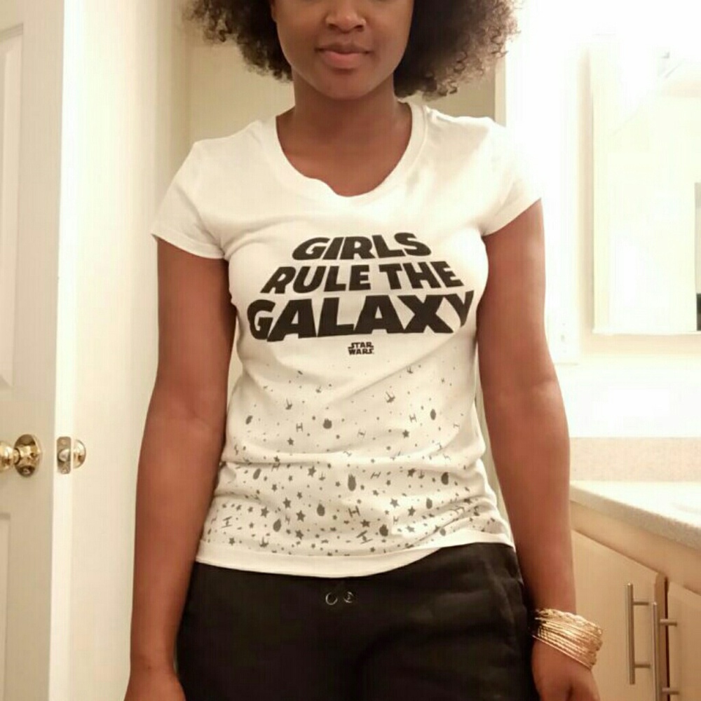 Girls top colour pure white